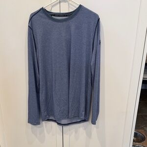 Under Armour Men's Heathered blue/gray Long Sleeve Tee
